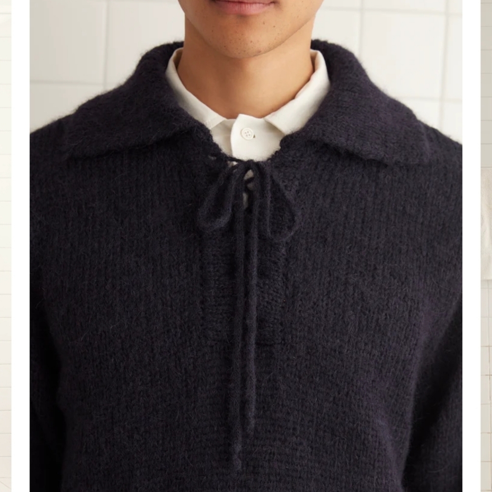 Bode Alpine Pullover - Navy Size Large - image 11